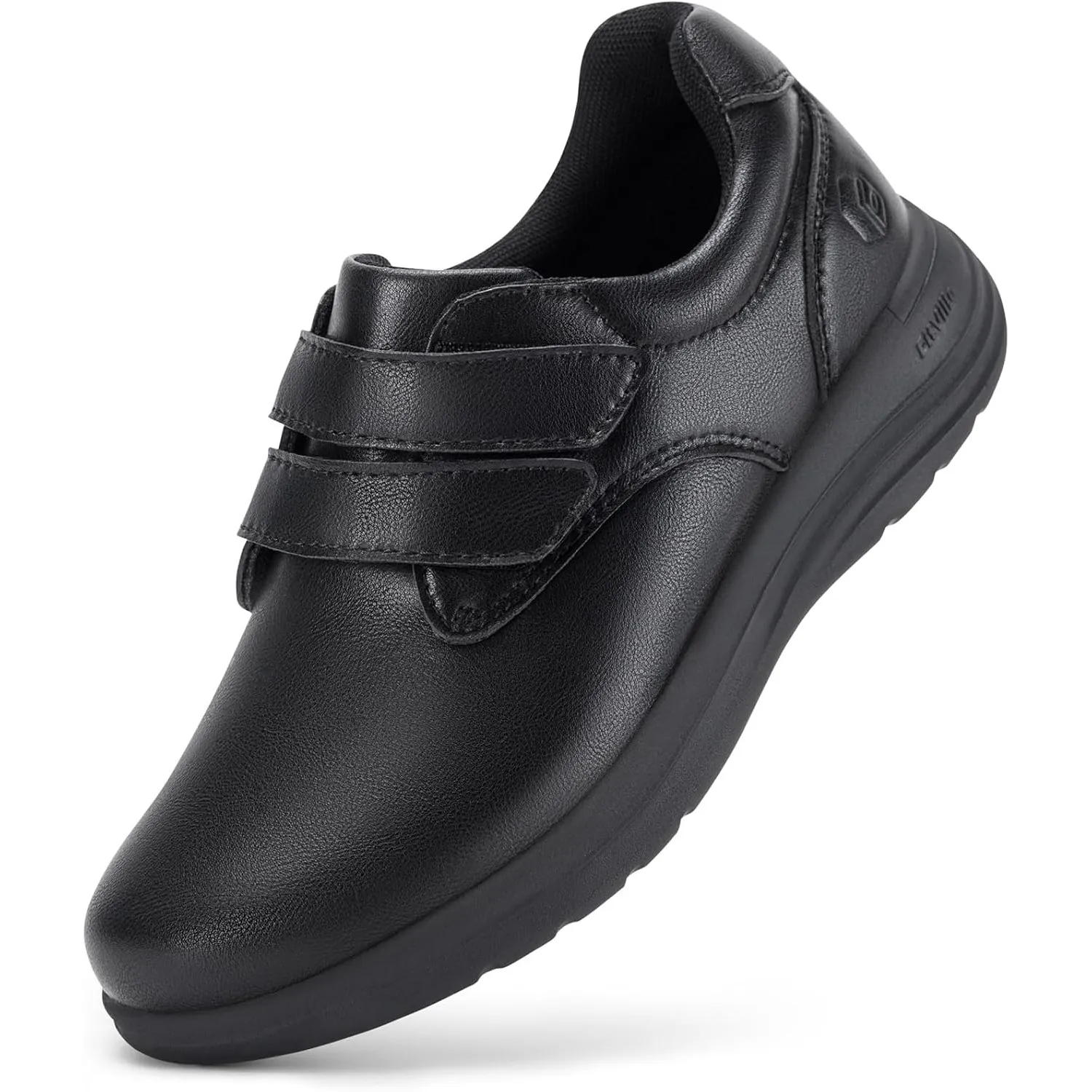 FitVille Diabetiker Schuhe Damen Extra Weit Leder Schuhe Hausschuhen Orthopädische Schuhe mit Klettverschluss Verstellb…