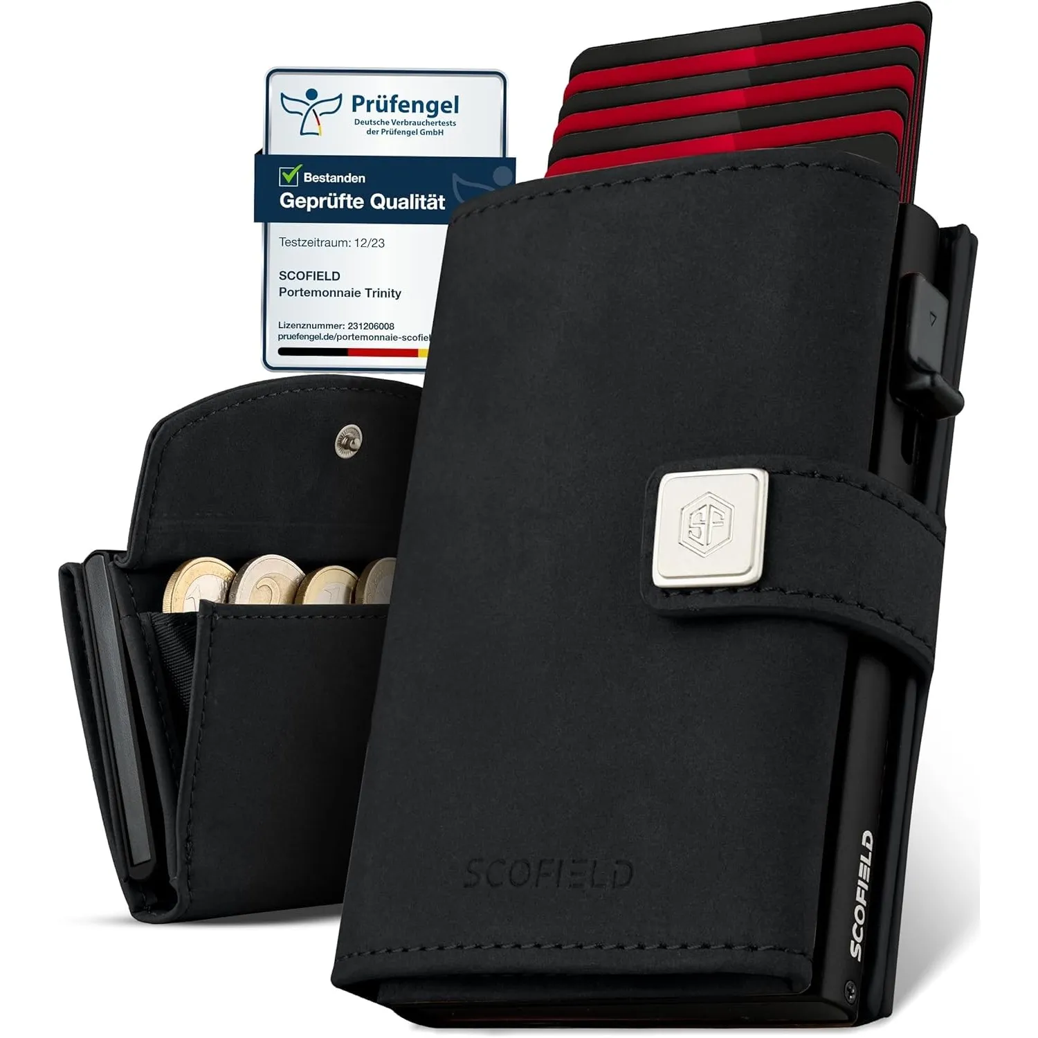 SF SCOFIELD Geldbörse Herren | Portmonee Herren für 11-12 Karten | Geldbeutel RFID Schutz | Portemonnaie | Wallets for …