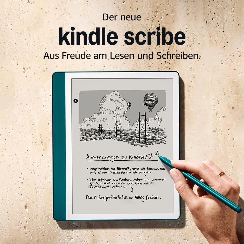 Zertifiziert und generalüberholt Amazon Kindle Scribe (64 GB) -Neuartiges Display mit gleichmäßigem Rahmen | Direktes S…