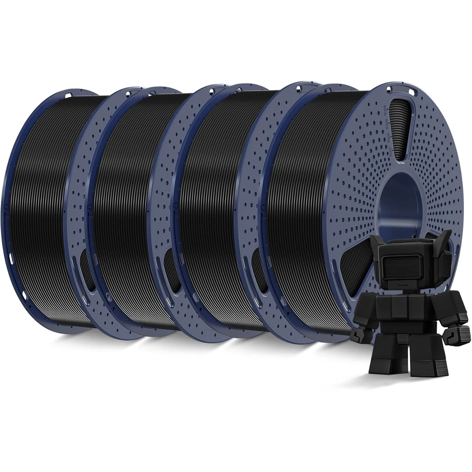 SUNLU 4KG Hohe Geschwindigkeit PLA Filament 1.75mm, 3D Drucker PLA Filament mit Hoher Fließfähigkeit, Entwickelt für Sc…