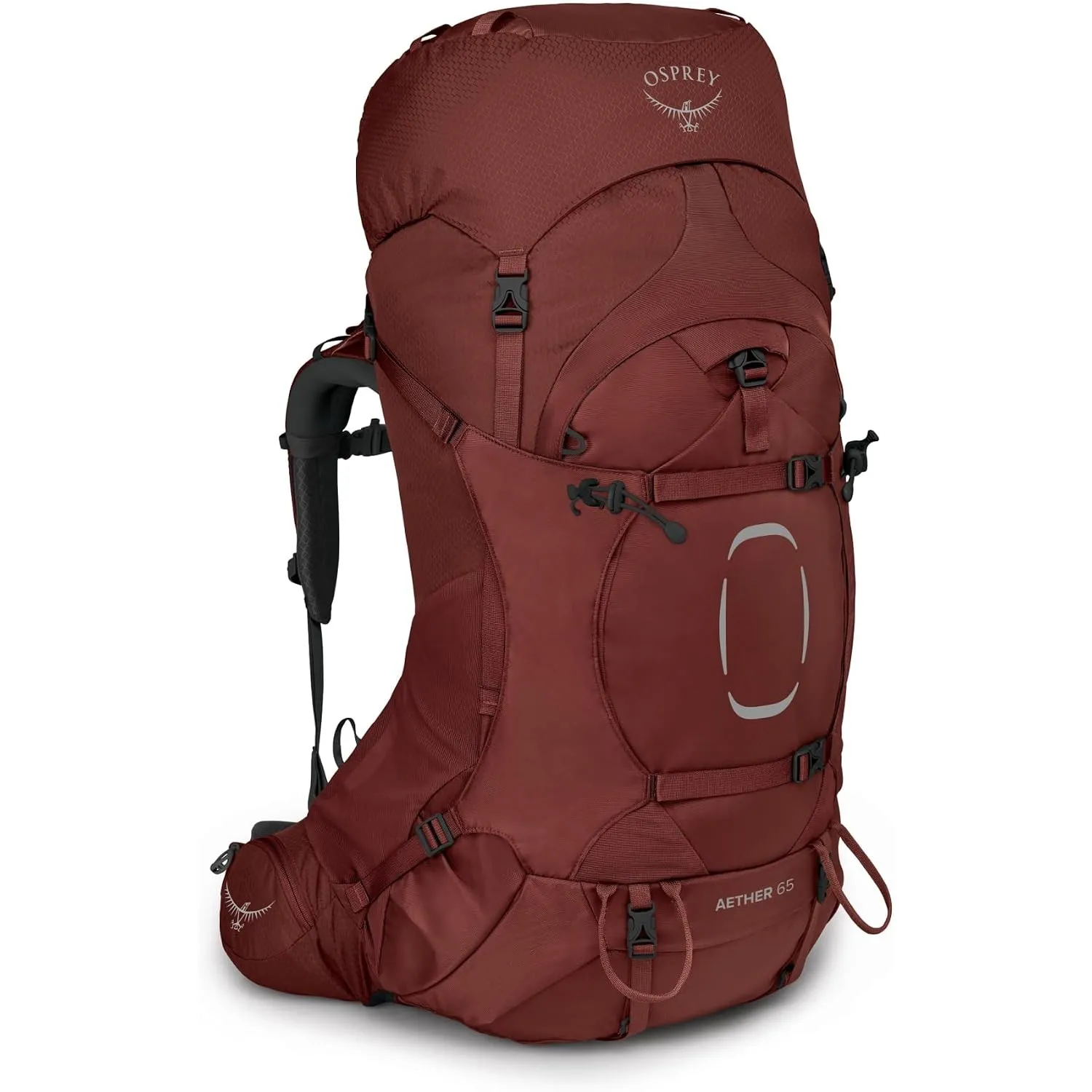 Osprey Aether Herren-Trekkingrucksack, 65L Small/Medium, Acorn Red