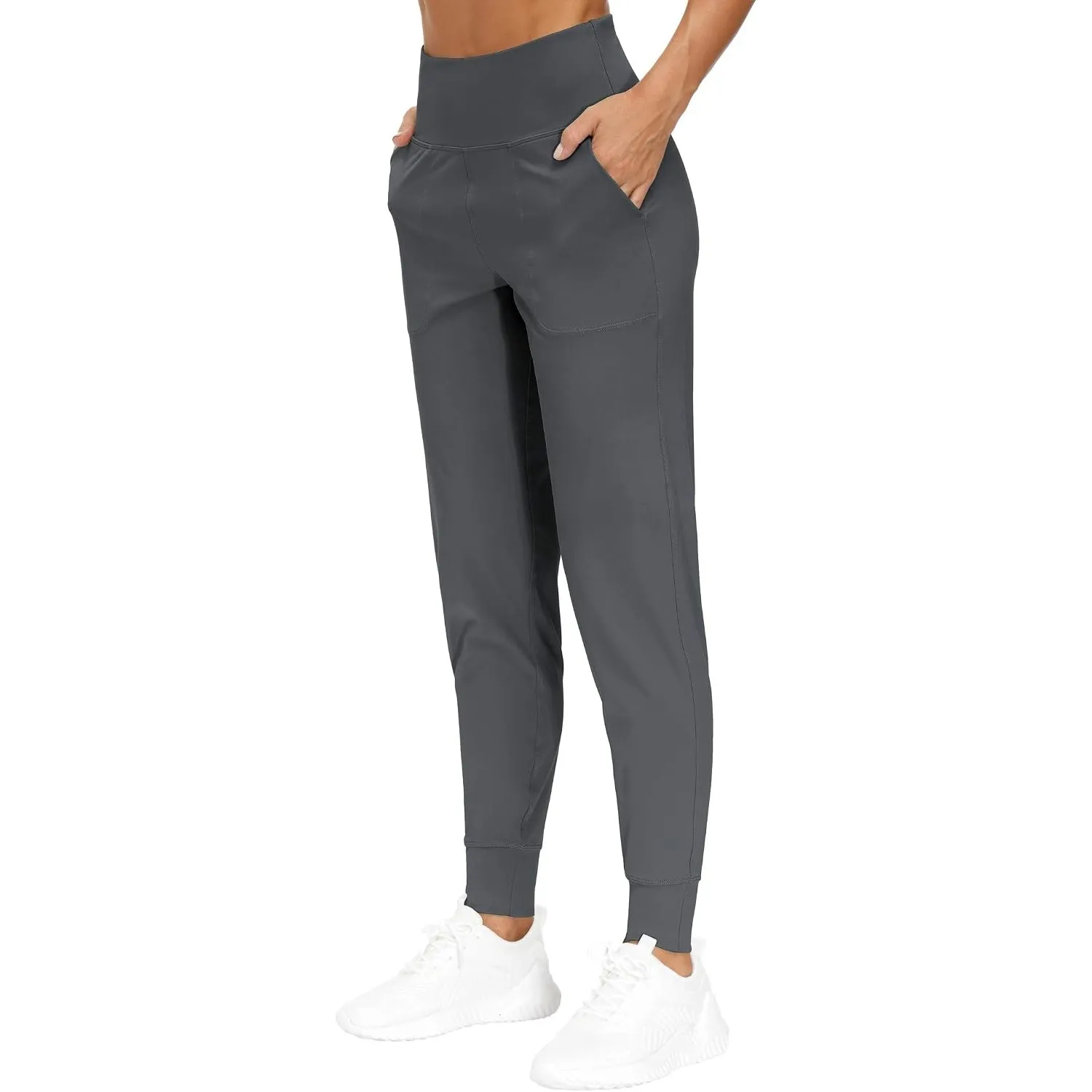 THE GYM PEOPLE Damen High Waist Jogginghose Stretch Leichte Sporthose