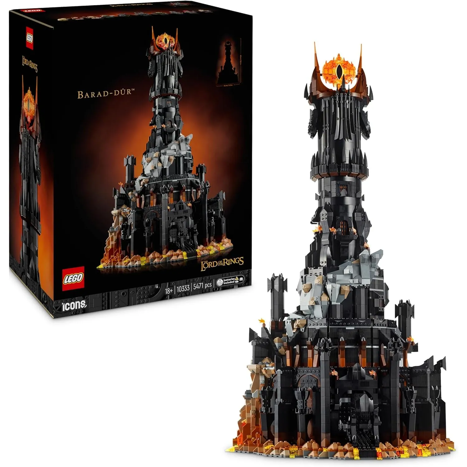 LEGO Icons Der Herr der Ringe: Barad-dûr 10333