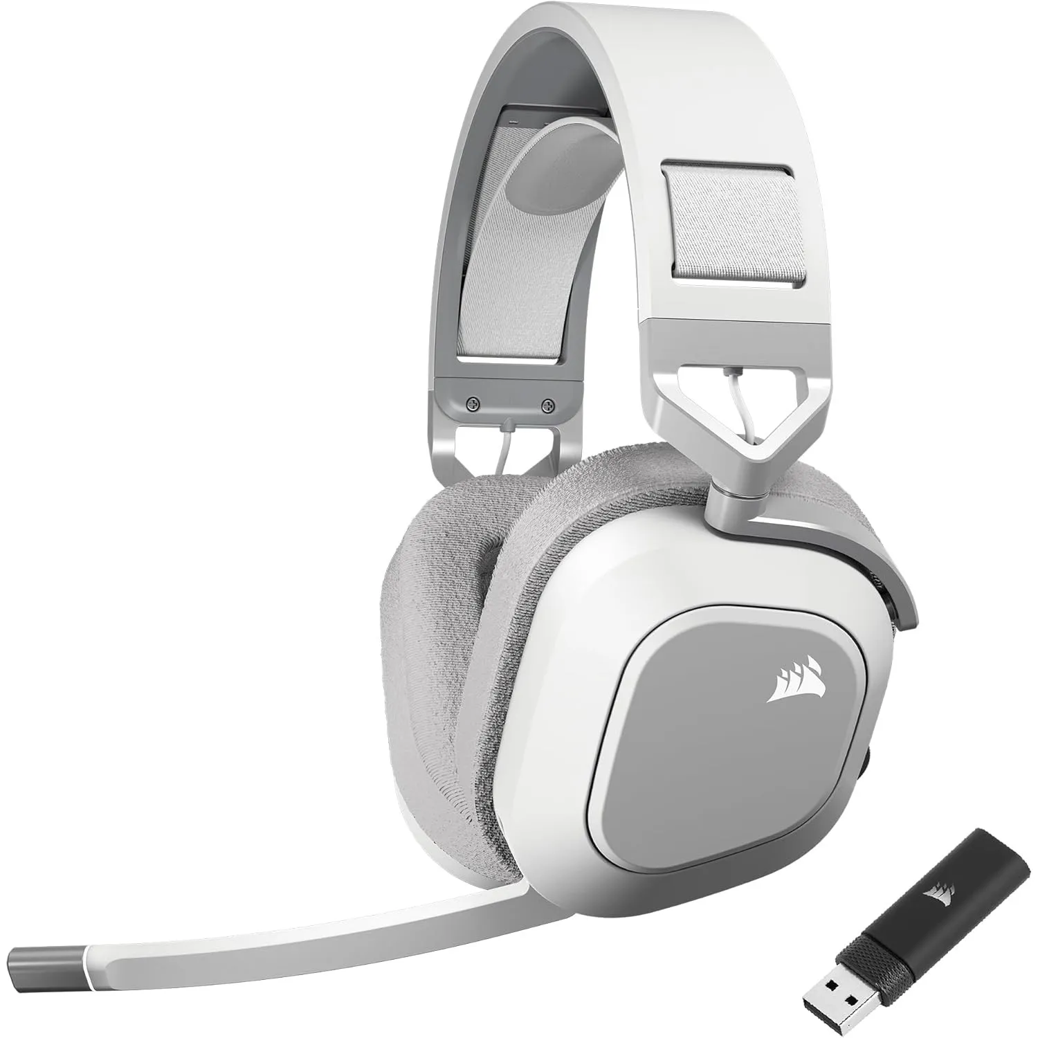 CORSAIR HS80 MAX WIRELESS Gaming-Headset Mit Bluetooth – Weiß