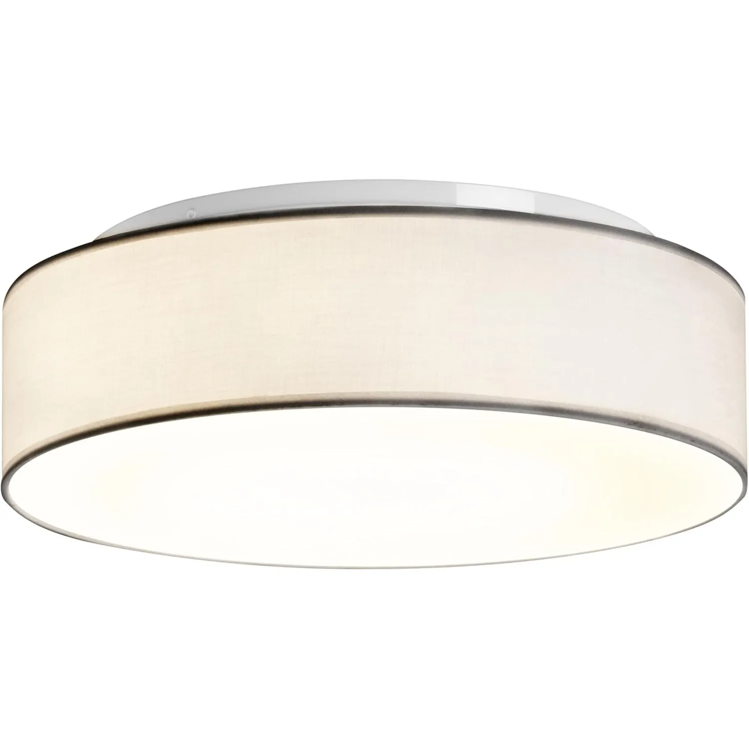Zedelmaier Deckenlampe Stoff Rund E27x1 max.40W Deckenleuchte mit Stoff-Lampenschirm Wohnzimmer Schlafzimmer Kinderzimm…