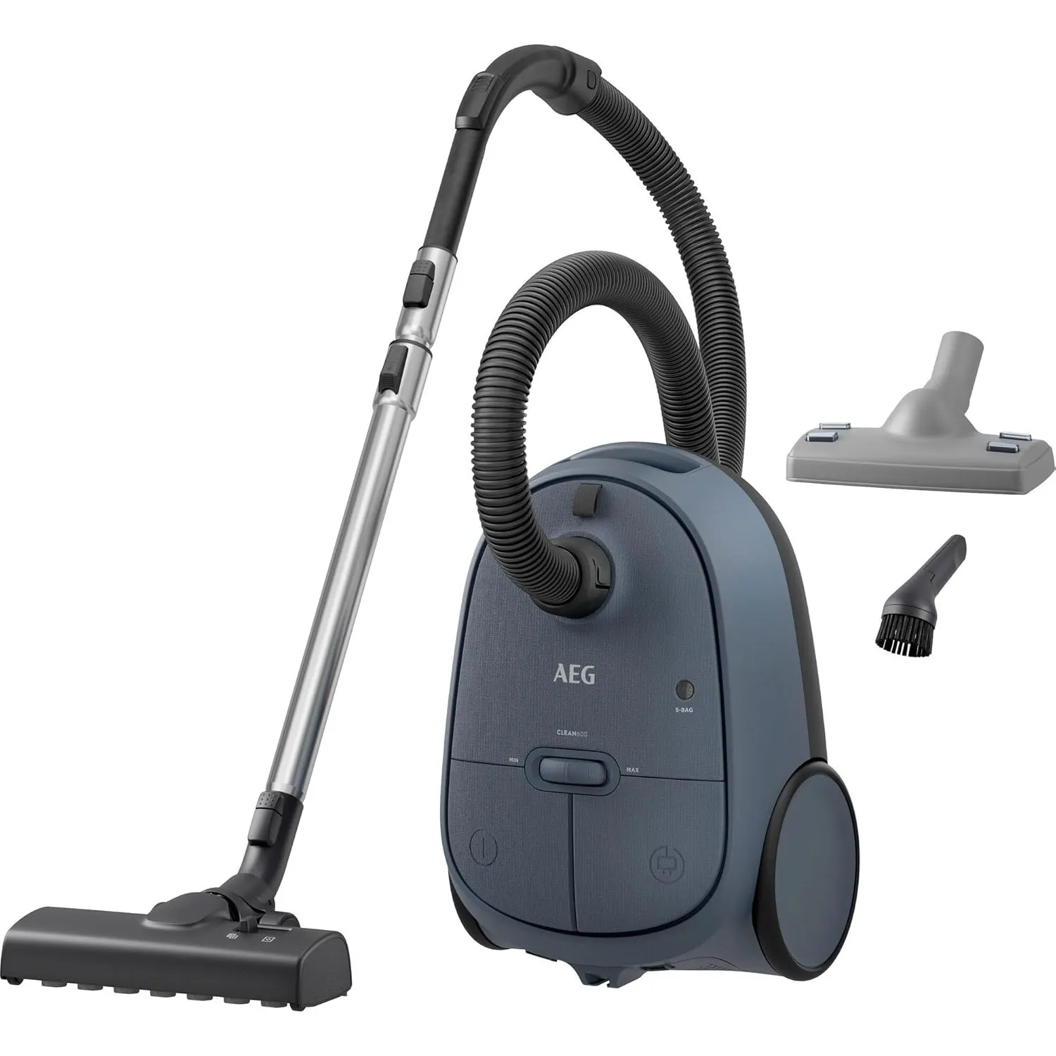AEG CLEAN 6000 Staubsauger mit Beutel, Hohe Saugleistung, inkl. Zusatzdüsen, 55 % Recyclingkunststoff, für Haustierbesi…