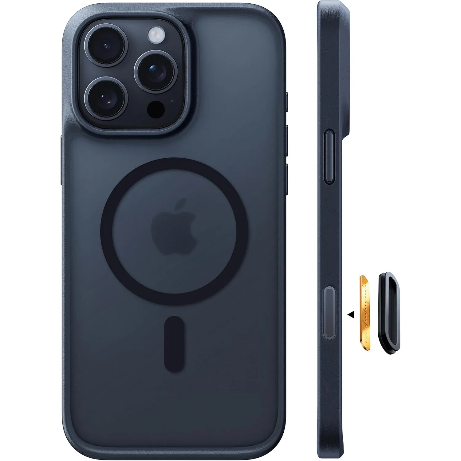 TORRAS Guardian-Mag für iPhone 16 Pro Hülle mit MagSafe Case, Schwarz