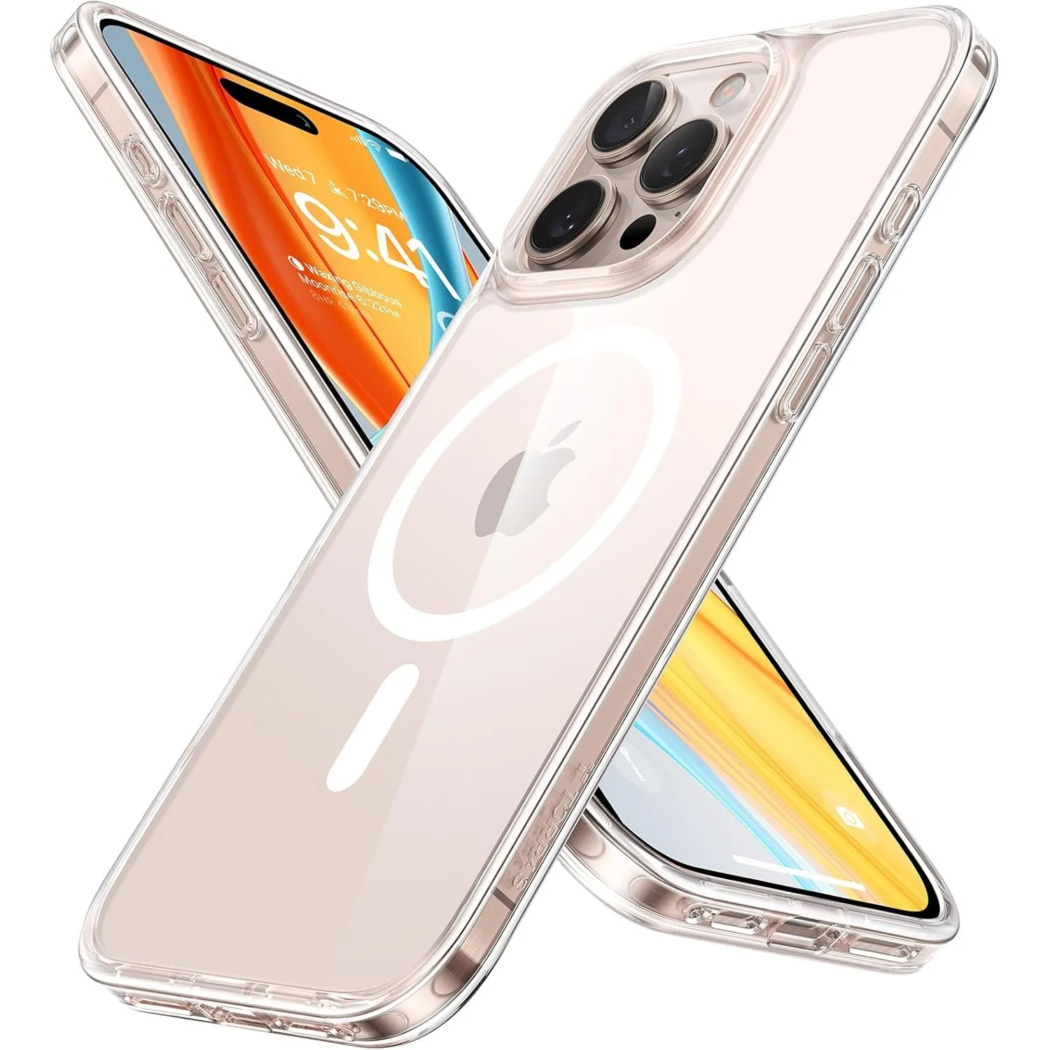 TORRAS Guardian-Mag für iPhone 16 Pro Max Hülle für MagSafe Anti-Gelb