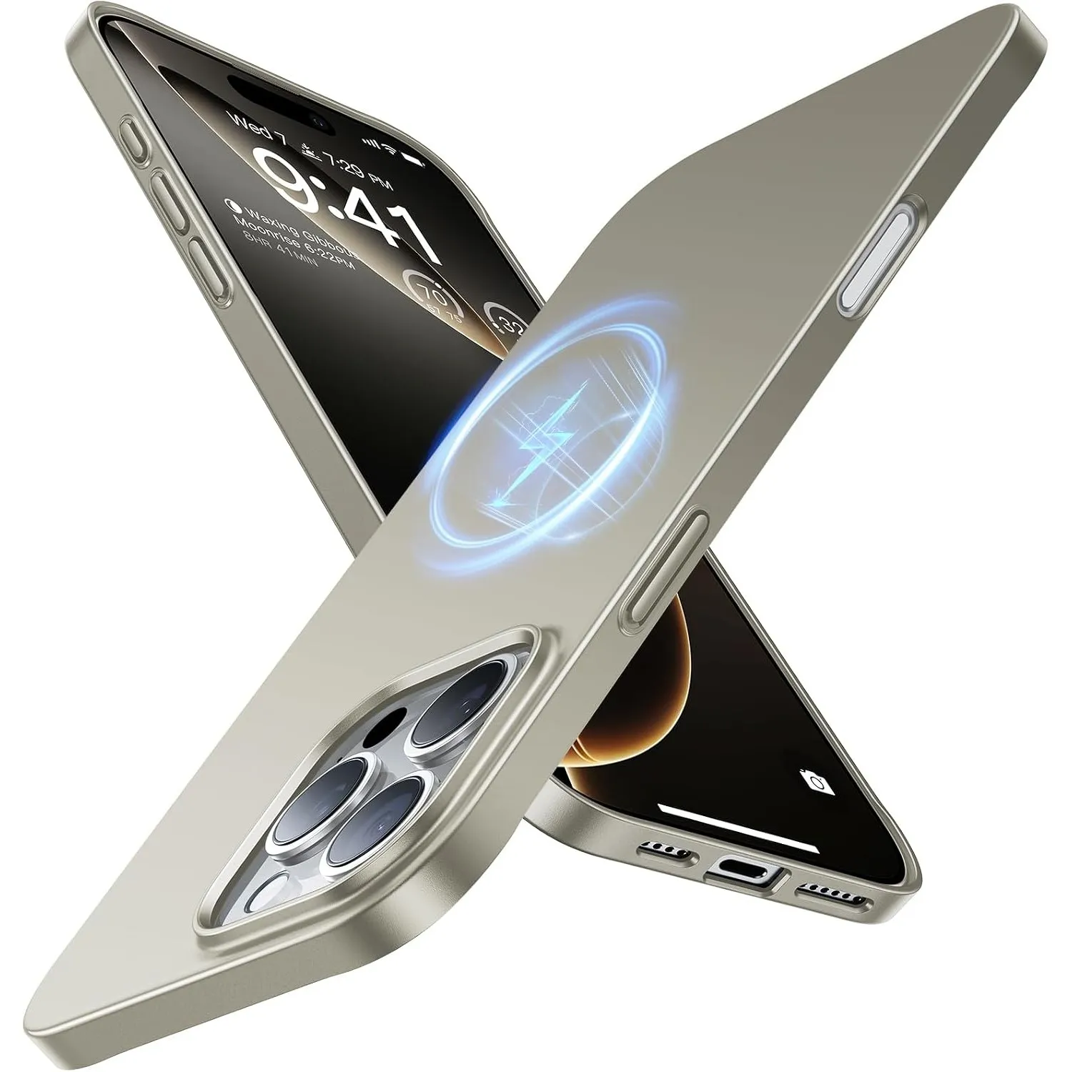TORRAS Ultra Dünn für iPhone 16 Pro Hülle für MagSafe Grau