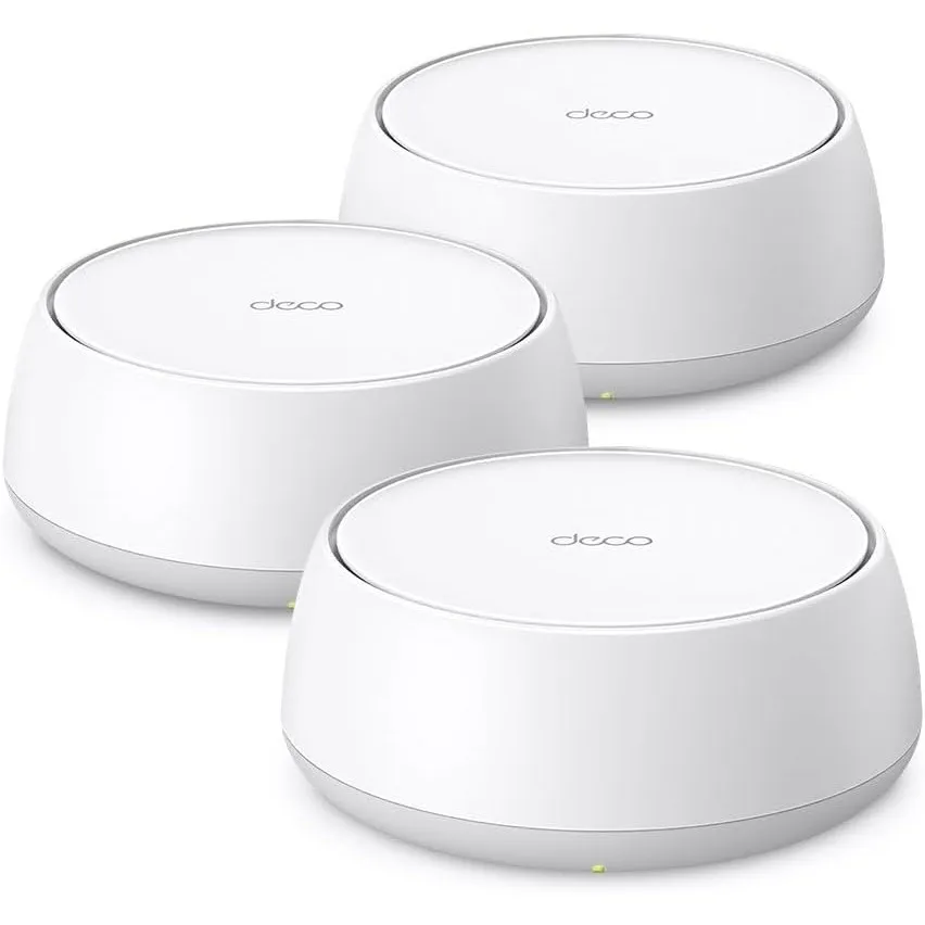 TP-Link Deco BE25 WiFi 7 Mesh WLAN(3 Pack), BE3600 Dual-Band, 2 x 2.5 Gbit/s Port für Jede Einheit, WPA3, 4 Streams, 16…
