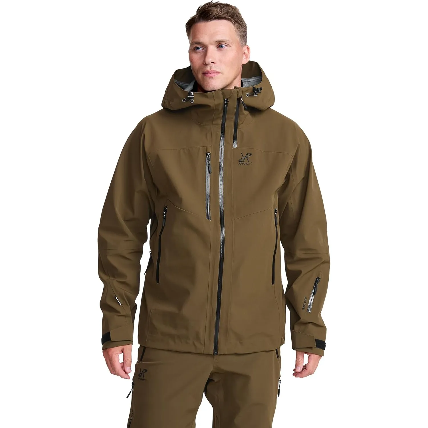 RevolutionRace Cyclone 3L Shell Jacket für Herren, Wasserdichte Jacke mit Recco-Reflektoren zum Wandern