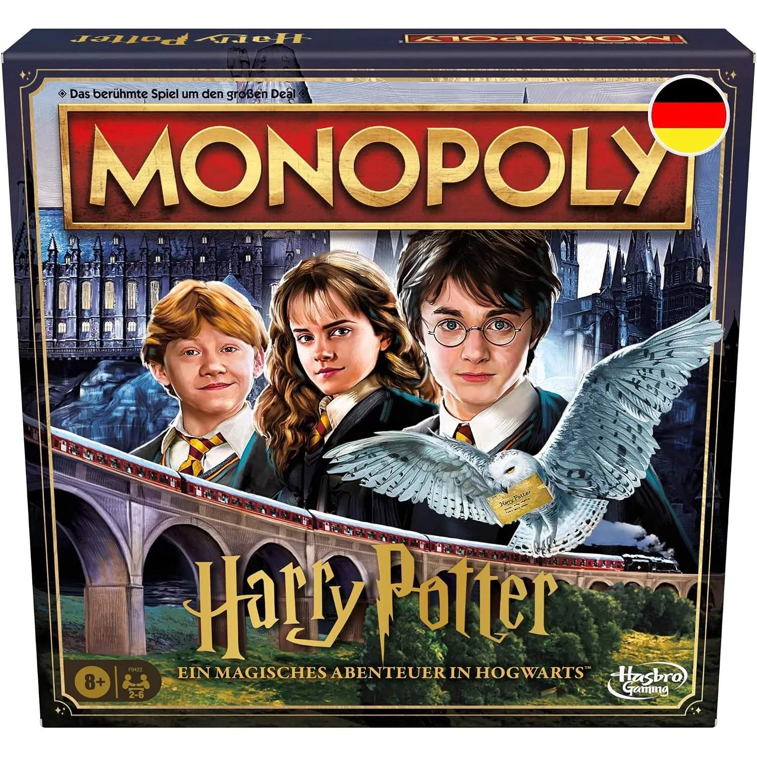 Monopoly Harry Potter Edition Brettspiel, Familienspiel für 2 bis 6 Spieler, ab 8 Jahren - Deutsche Fassung