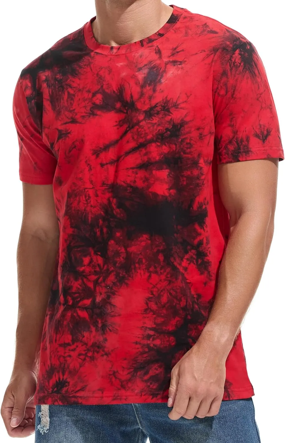 RONOMO Men's T-Shirt, 95% Cotton, 5% Spandex, Microelastic, Skin-friendly