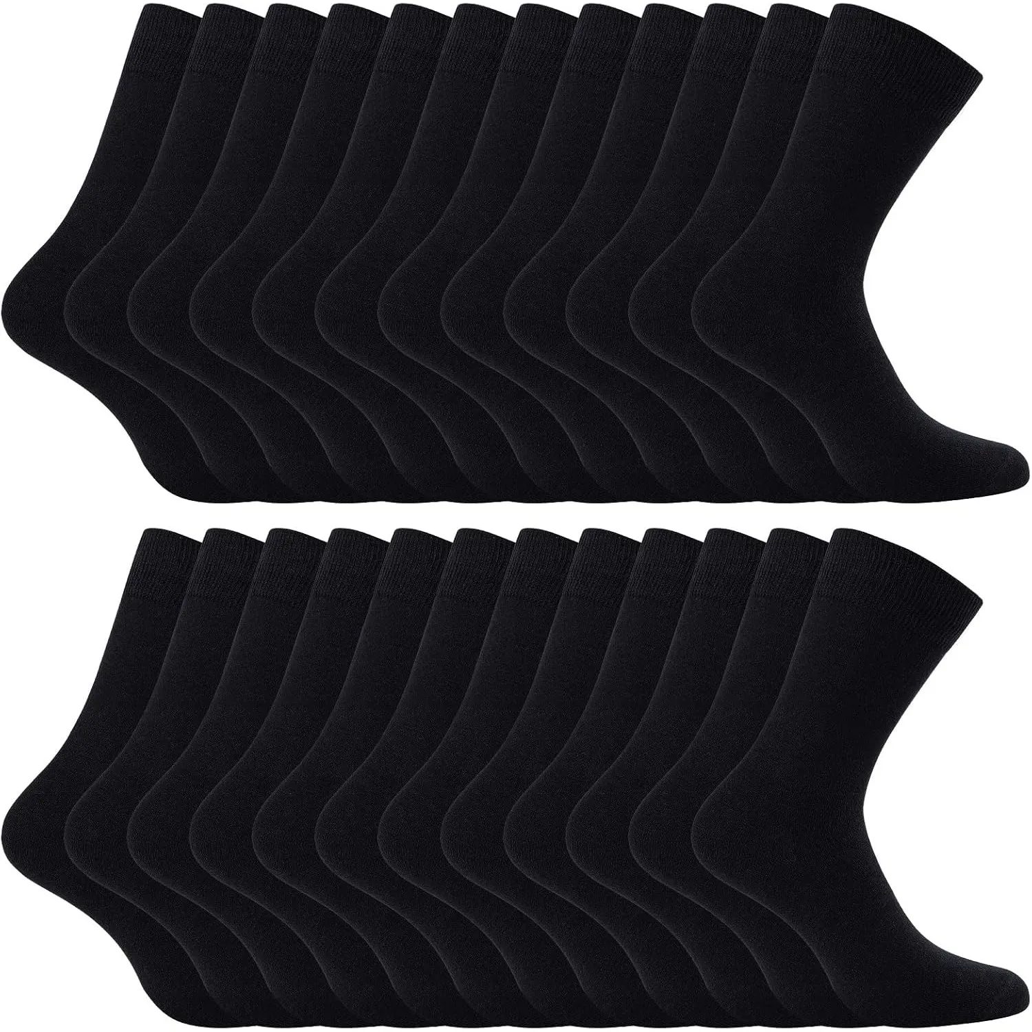 Fullluwaa 12 Paar Socken Herren Damen, Soft Baumwolle, Lange Arbeitssocken