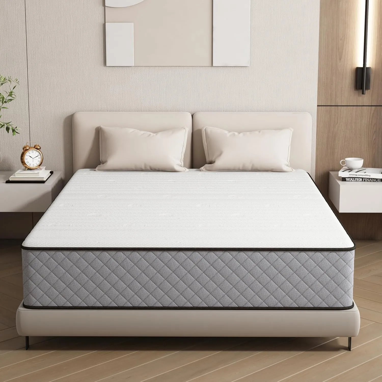 Matratze 90x200 Kaltschaum H2 H3 mit Öko-Tex Zertifiziert 25 cm Höhe, 7-Zone Taschenfederkernmatratze mit Memory Foam B…