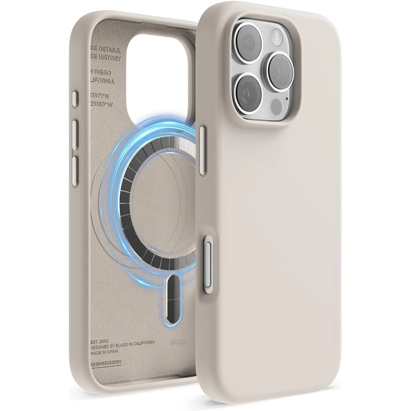elago Magnetische Silikon Hülle für iPhone 16 Pro