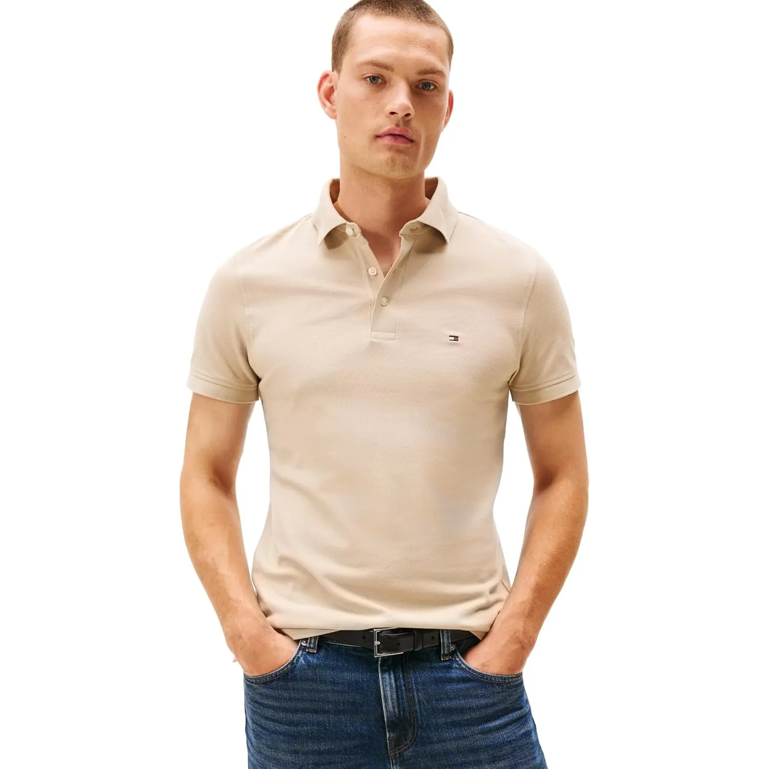 Tommy Hilfiger Herren Poloshirt Kurzarm 1985 Slim Slim Fit