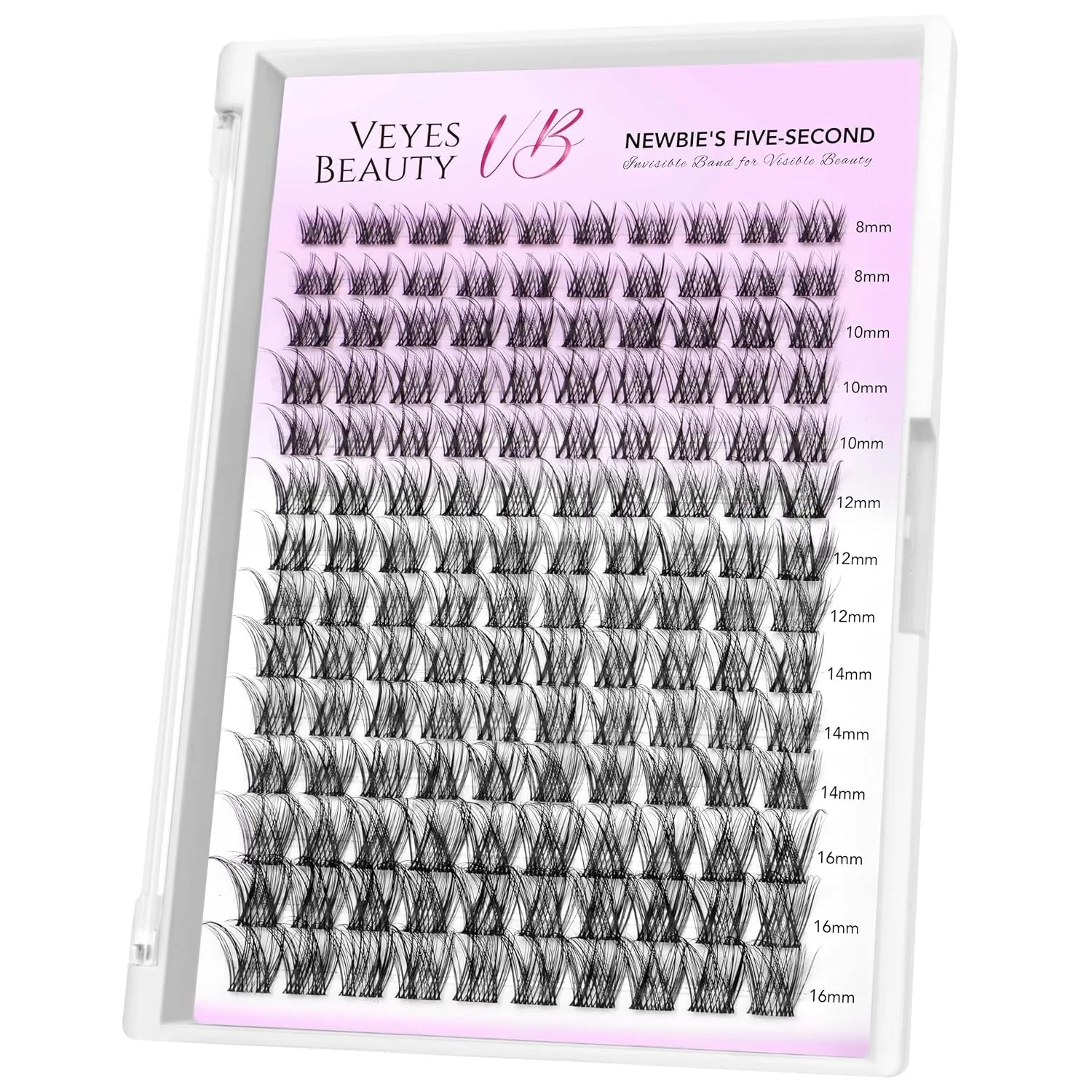 VEYESBEAUTY Wimpern Extensions Cluster Lash Extension LuxeBold 8-16mm