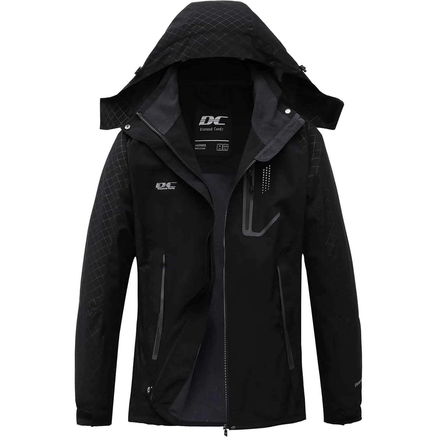 Regenjacke Damen Wasserdicht übergangsjacke damen Outdoor Wanderjacke softshelljacke für damen mit Kapuze