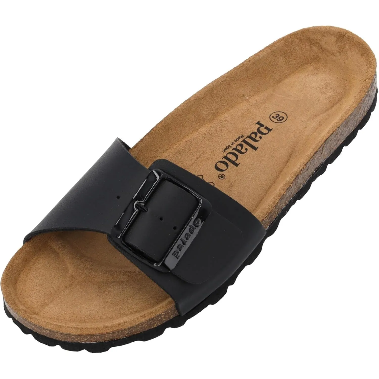 Palado Pantoletten Damen Malta EGS Matt – bequeme Sandalen Made in Spain - Hausschuhe mit dämpfendem Kork-Fußbett - mod…