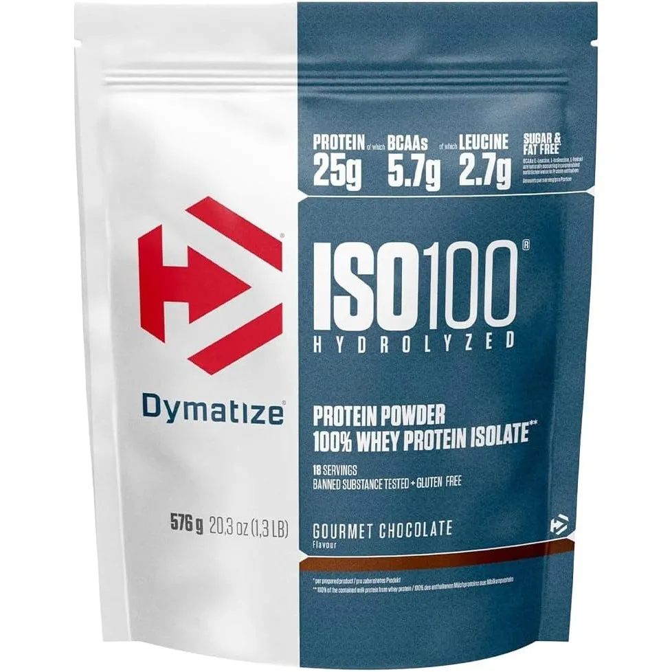 Dymatize ISO 100 Hydrolyzed Gourmet Chocolate 576g - Whey Protein Hydrolysate + Isolat Pulver