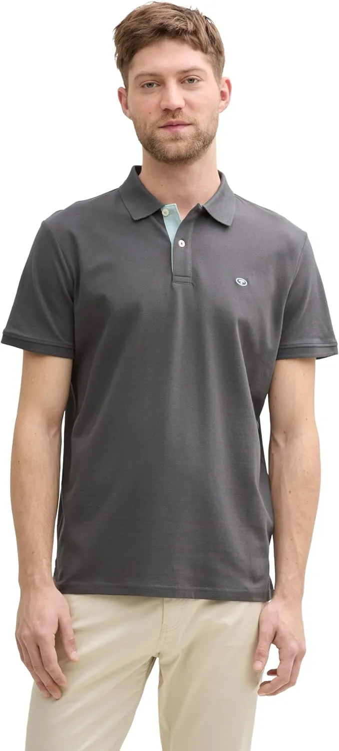 Tom Tailor Herren Piqué Poloshirt aus Baumwolle