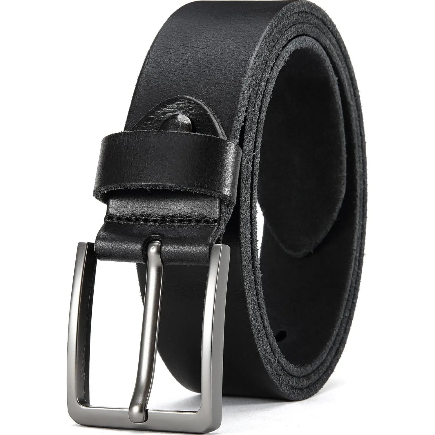 DOOPAI Gürtel Herren,Vollledergürtel Casual Arbeits,Cowboy Anzug Ledergürtel,Einstellbare Gürtel