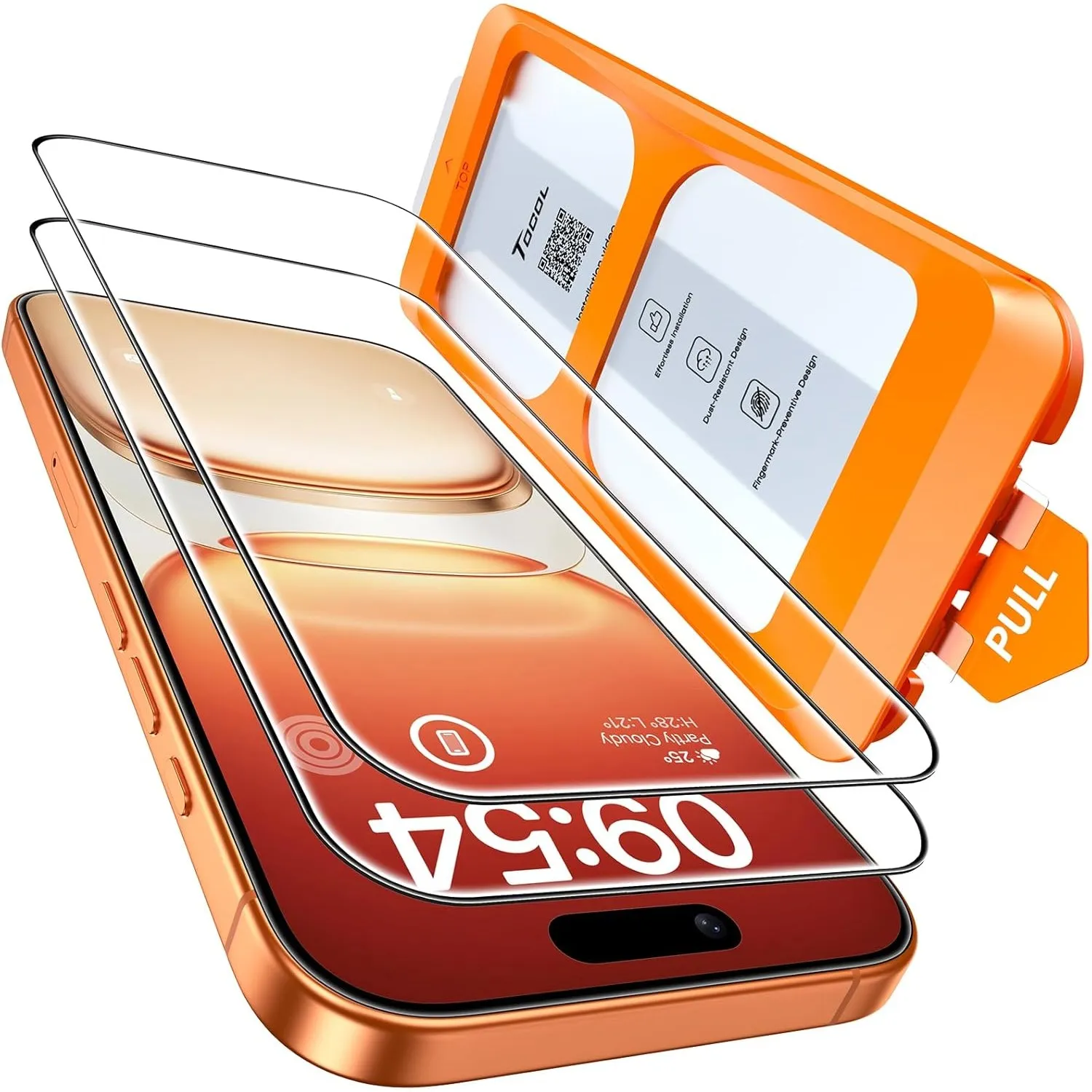 TOCOL für iPhone 16 Pro Max für Panzerglas 6,9 Zoll, Einfache Montage