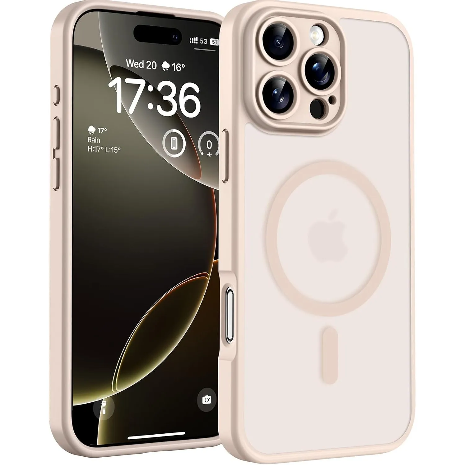 TOCOL für iPhone 16 Pro Max Hülle, Kompatibel mit MagSafe, Wüstensand