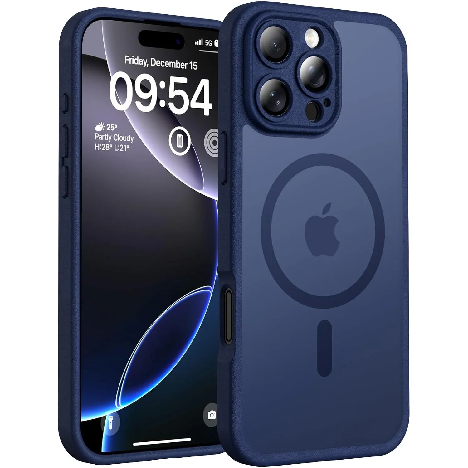 TOCOL für iPhone 16 Pro Hülle, Kompatibel mit MagSafe, Hellblau