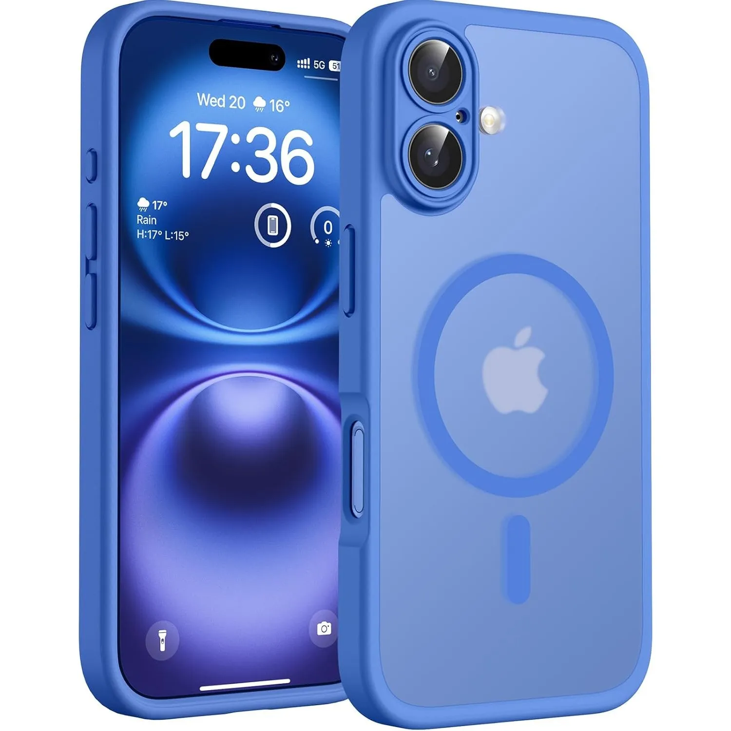 TOCOL für iPhone 16 Hülle, Kompatibel mit MagSafe, Ultramarin