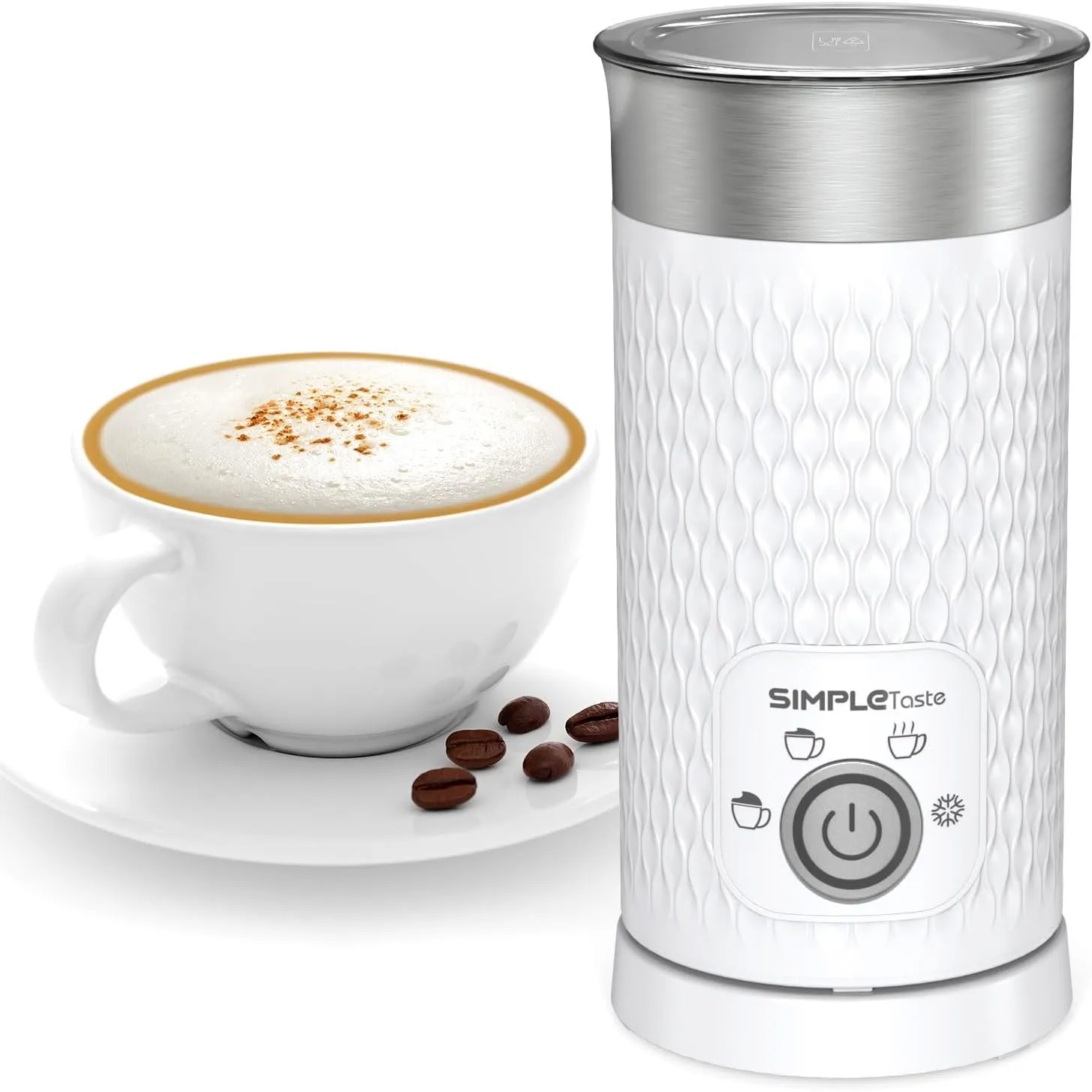 SIMPLETASTE Milchaufschäumer Elektrisch 4-in-1