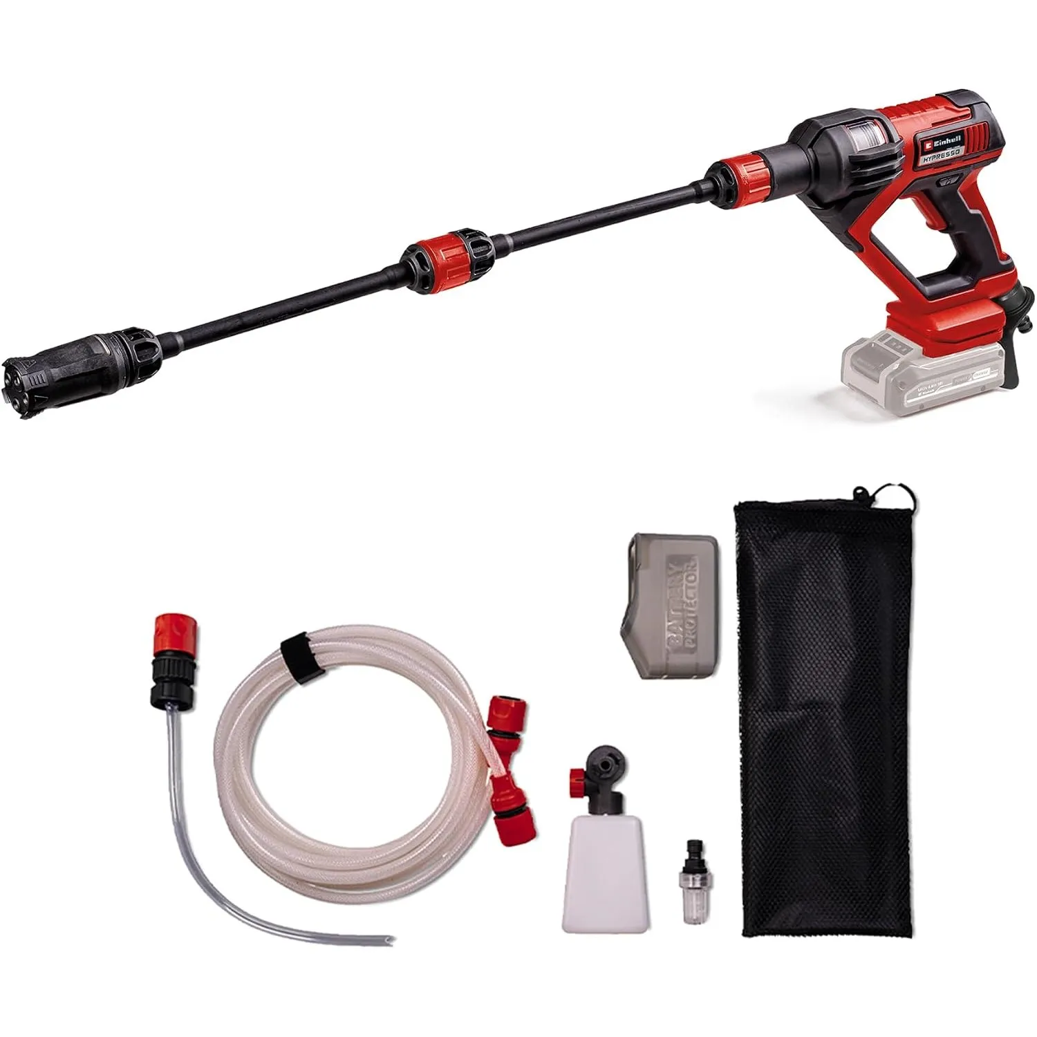 Einhell Akku-Druckreinigerpistole HYPRESSO 18/24-1 Power X-Change (18 V, 24 bar, Mobile Reinigung und Bewässerung, 240 …