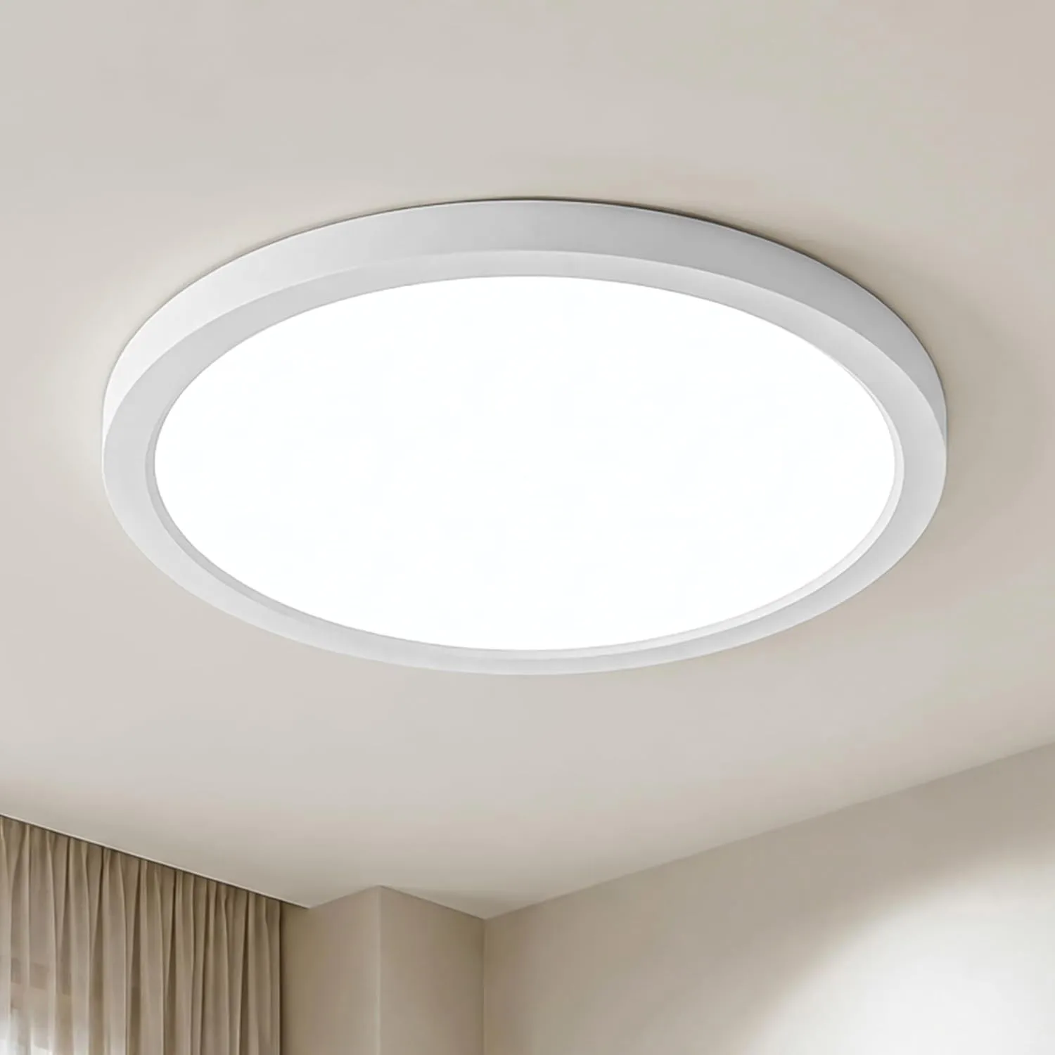 LQWELL LED Deckenleuchte Ultra Dünn Weiß 30cm 23W 6000K