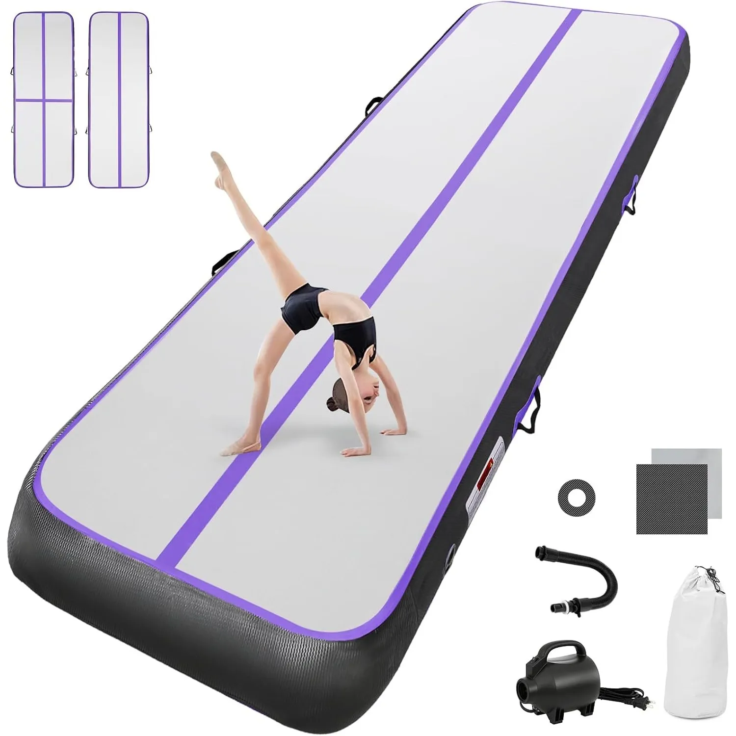 airtrack matte mit elektrischer Luftpumpe 10CM/20CM hoch 2M/3/4M/5M/6M Tumbling Matten Aufblasbare turnmatte Matte gymn…