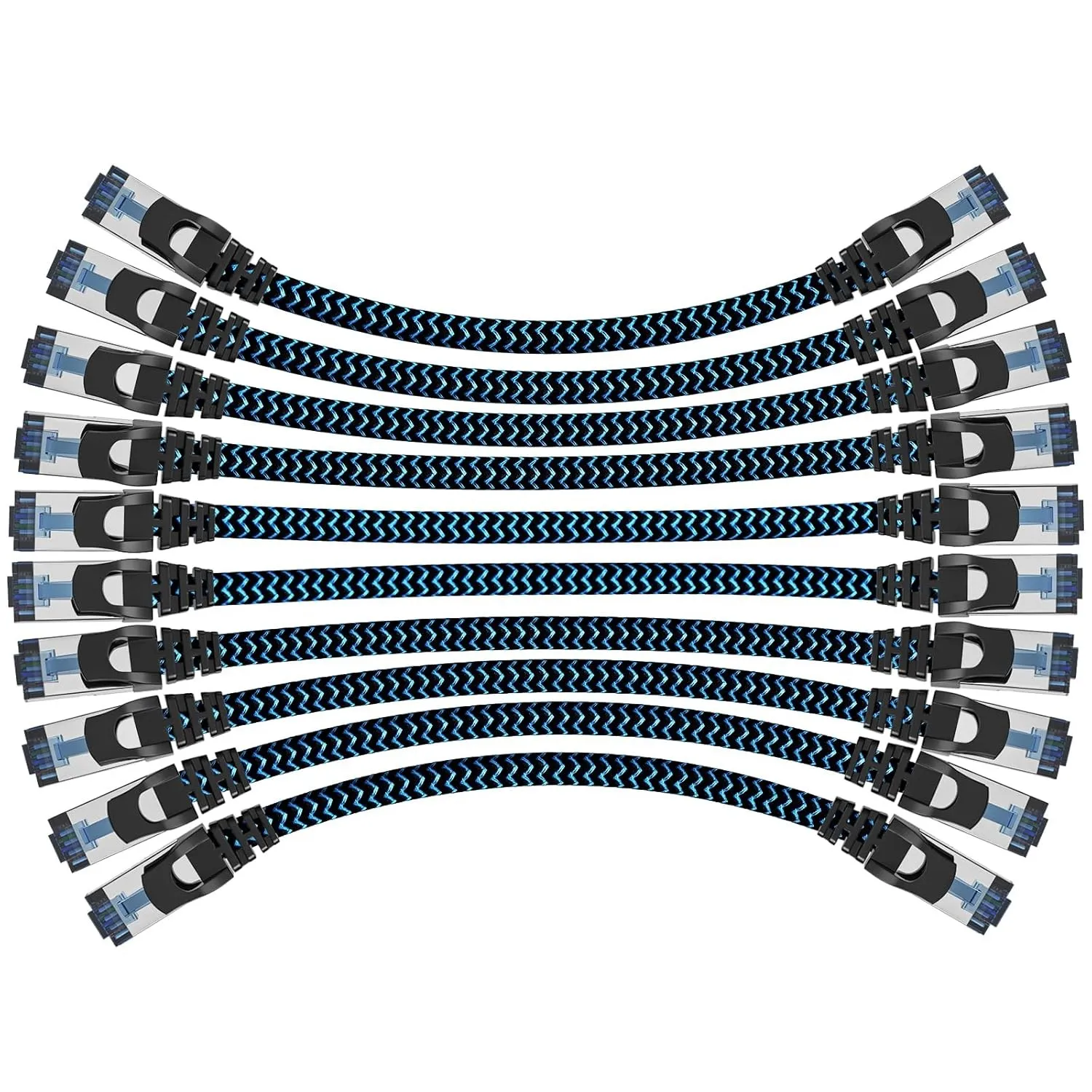 10 Stück 10x 1,5m LAN Kabel Netzwerkkabel CAT8 Ethernet Kabel
