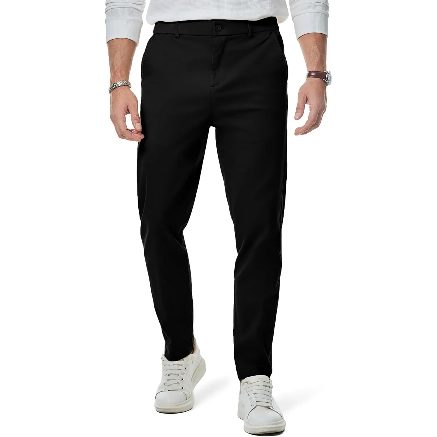 Elegancity Herren Chino Hose Casual Anzughose Baumwolle Hosen Herren Modern Stoffhose Stretch Business Arbeitshose Frei…