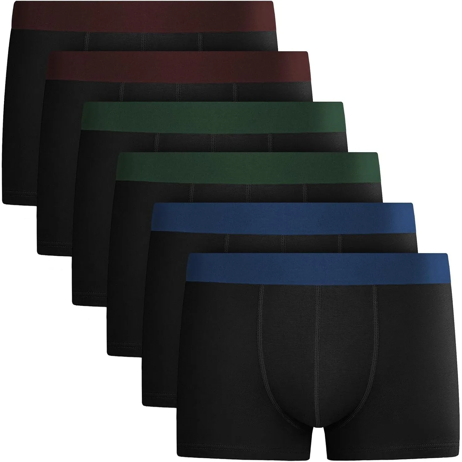 QINCAO Boxershorts Herren 6er Pack, Ohne Logo, Unterhosen Männer Baumwolle | Hochwertige Baumwolle, herren unterhosen, …