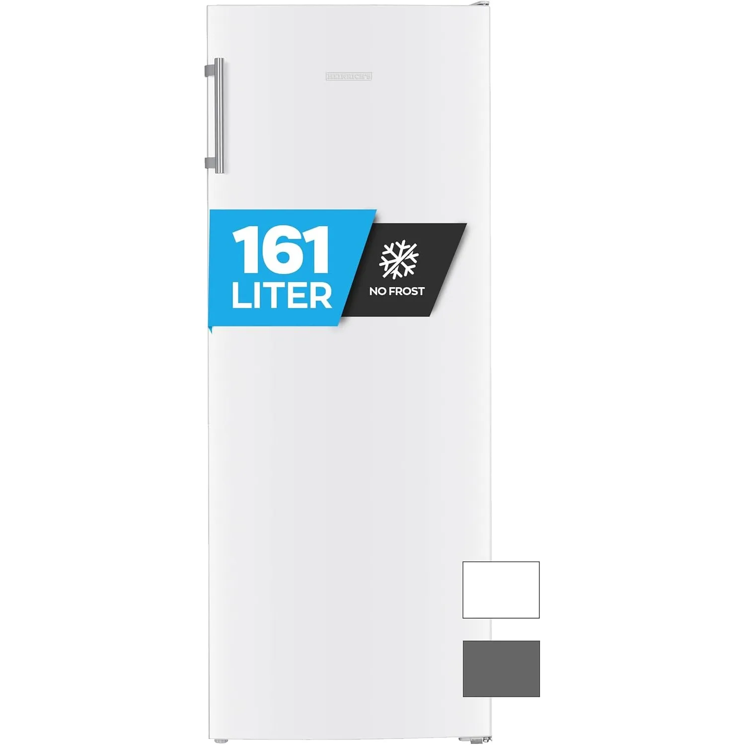 Heinrich´s Gefrierschrank 161L Volumen, Freezer, No-Frost Schutz, 3x Gefrierschubladen, 2x Schubfächer, LED-Display, we…