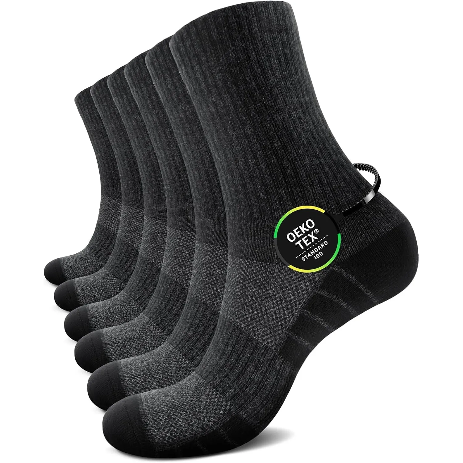 Socken Herren Damen Tennissocken Sportsocken Baumwolle Crew 6 Paar