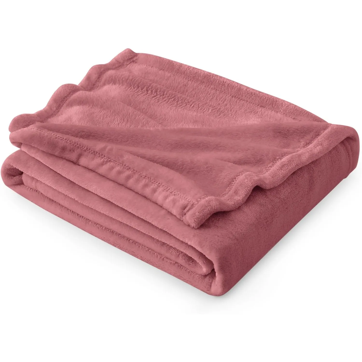 BEDSURE Kuscheldecke Flauschig Decke Fleecedecke - 150x200cm, Dunkelrosa