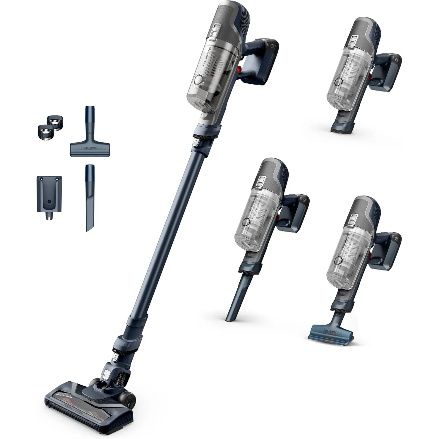 Rowenta X-Pert 6.60 Akkustaubsauger, 100 W Leistung, 45 Min Laufzeit, kabellos & beutellos, LED-Bürstenkopf, herausnehm…