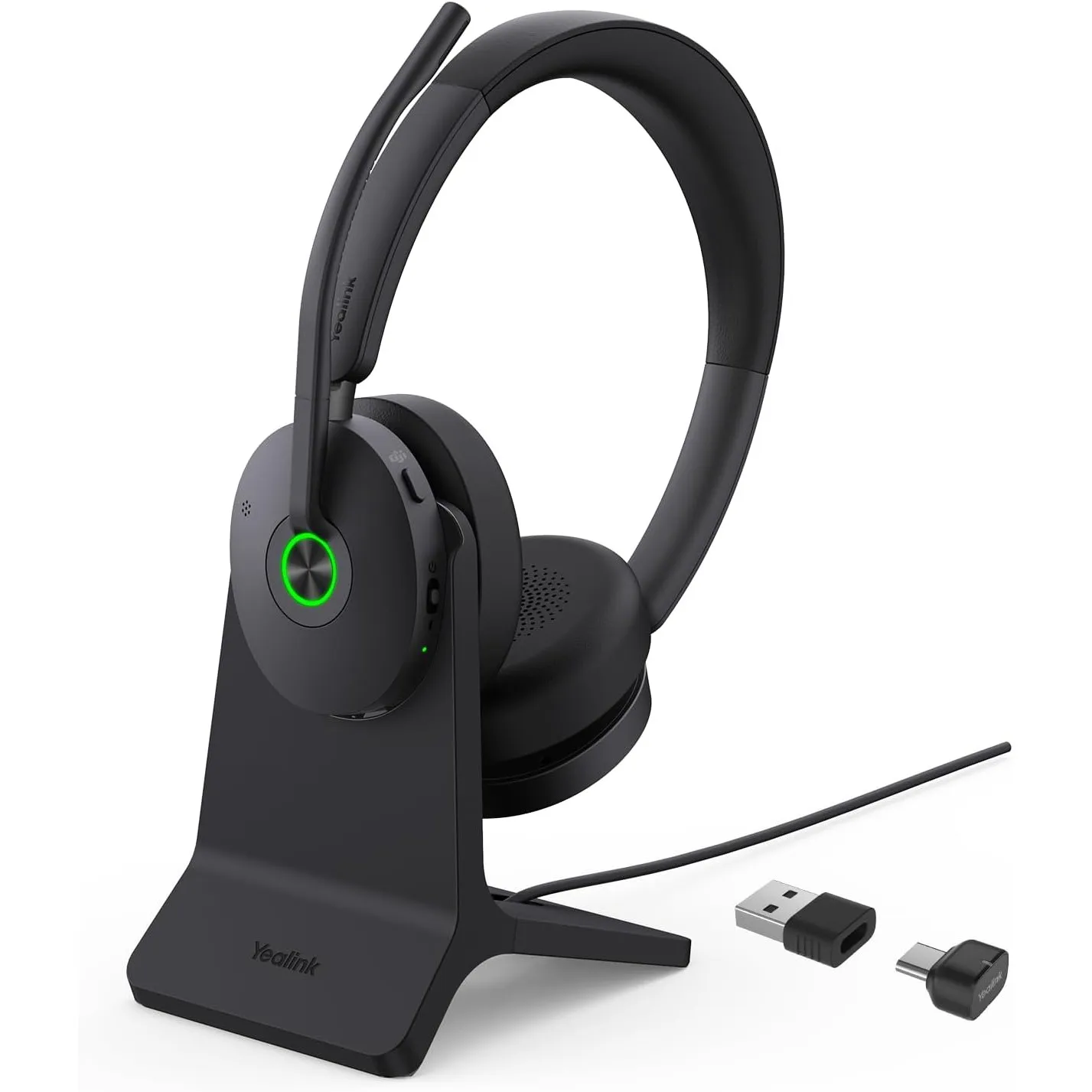 Yealink BH74 mit Ständer ANC Kabelloses Bluetooth Headset mit Mikrofon PC