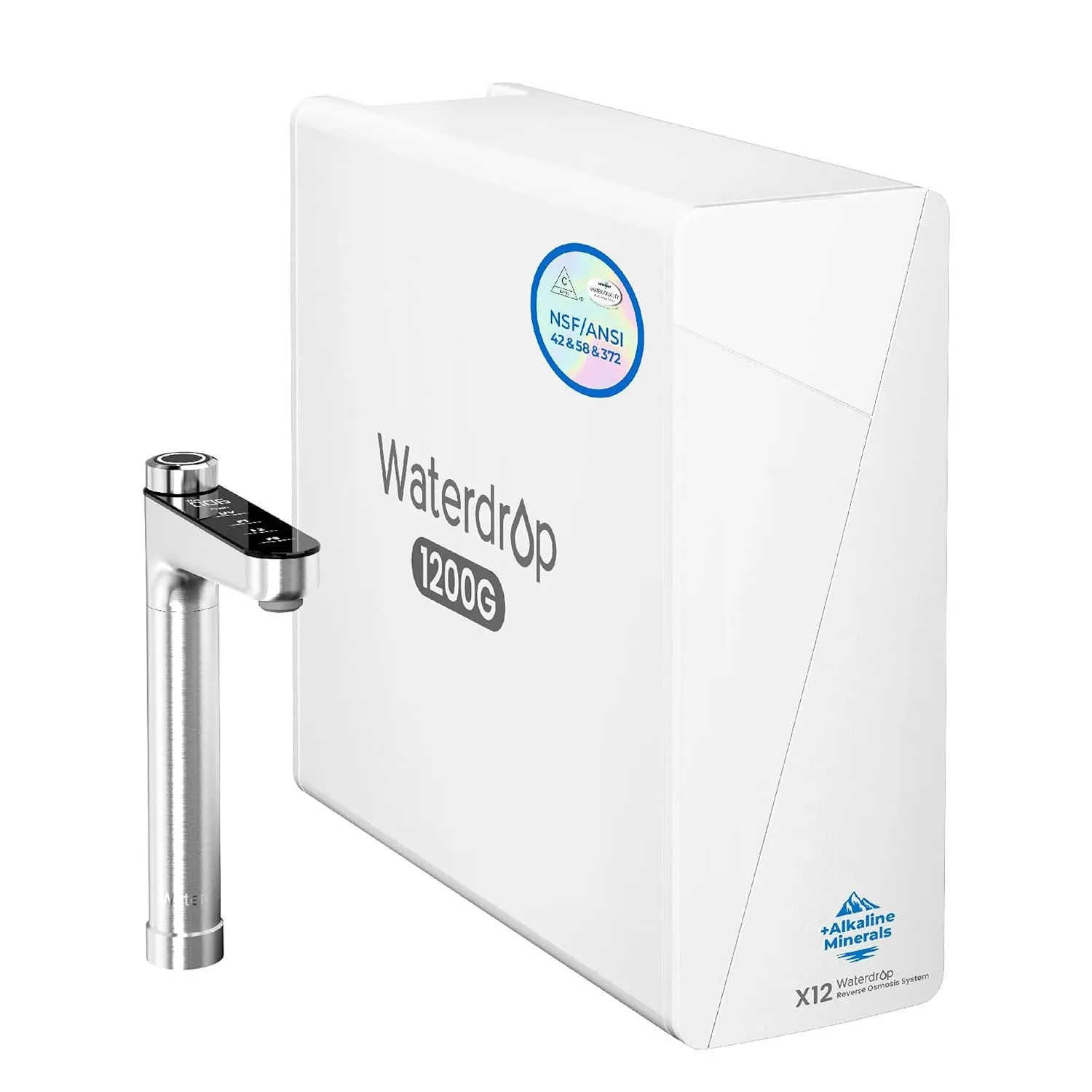Waterdrop X12 Alkalisches Mineral pH+ Umkehrosmoseanlage, 1200 GPD