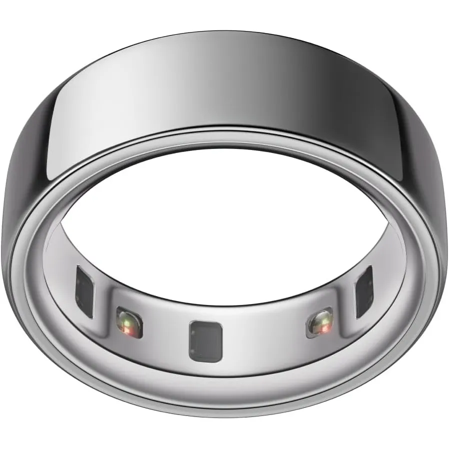 Oura Ring 4 - Silber - Größe 9 - Smart Ring | Messen Sie zuerst mit Oura Ring 4 Sizing Kit | Sleep Tracking Wearable - …