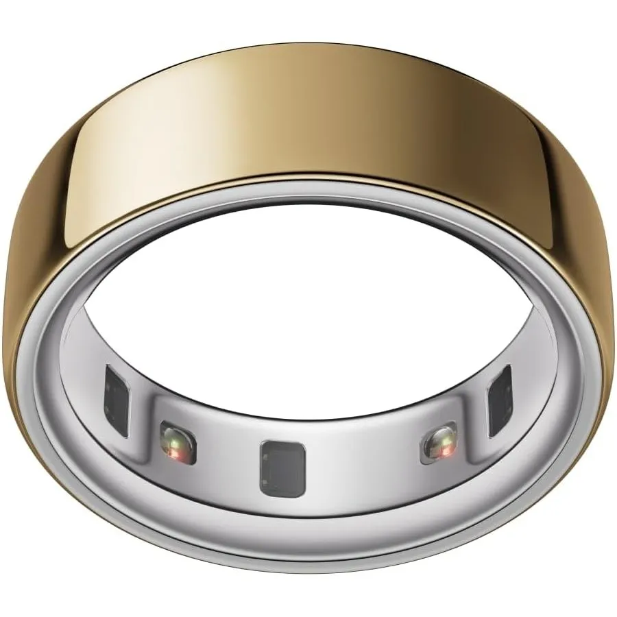 Oura Ring 4 - Gold - Größe 11 - Smart Ring | Messen Sie zuerst mit Oura Ring 4 Sizing Kit | Sleep Tracking Wearable - H…