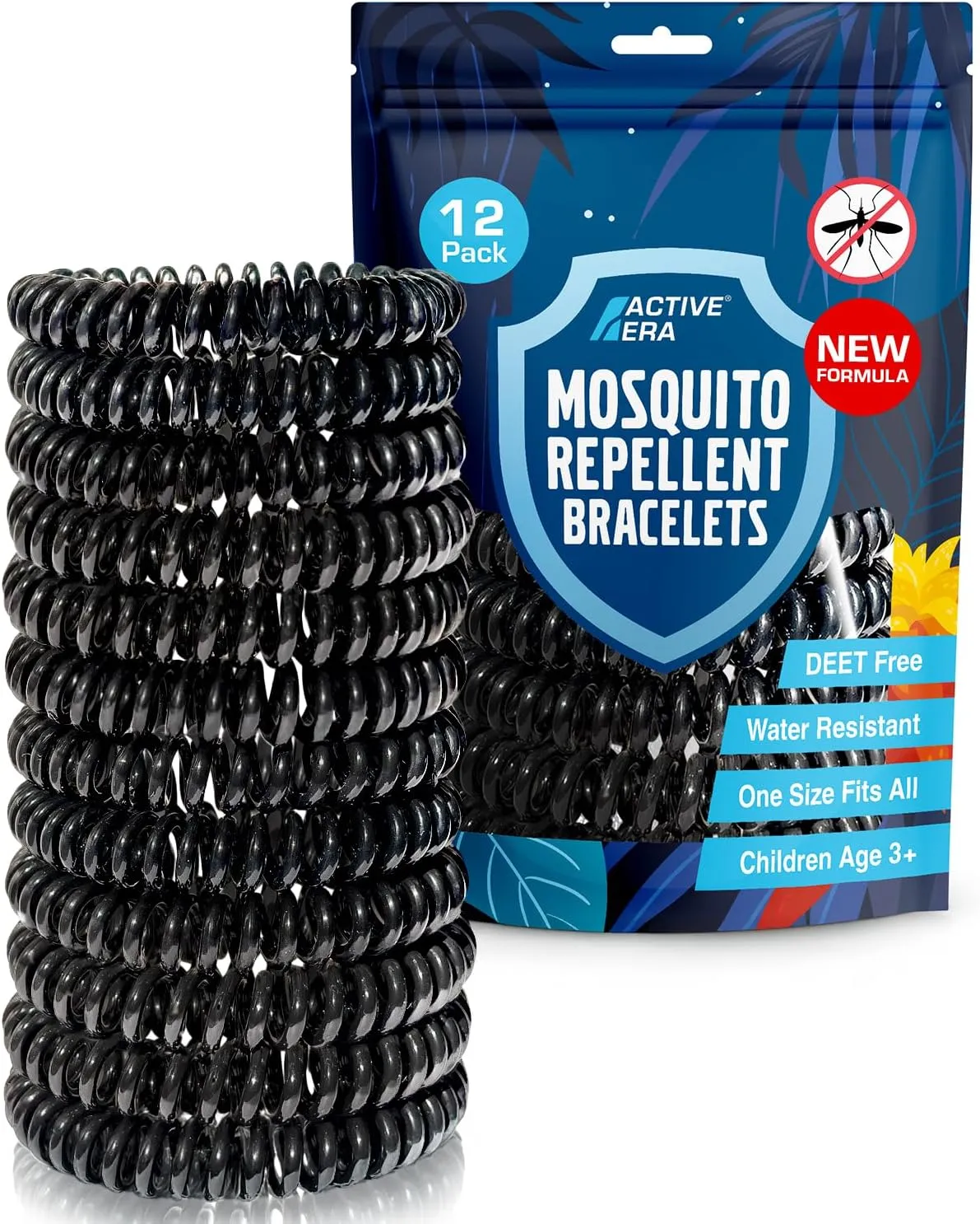 Active Era Mosquito Repellent Bracelet (Pack of 12), Mosquito Repellent Outdoor, Camping, Mosquito Bracelet for Childre…