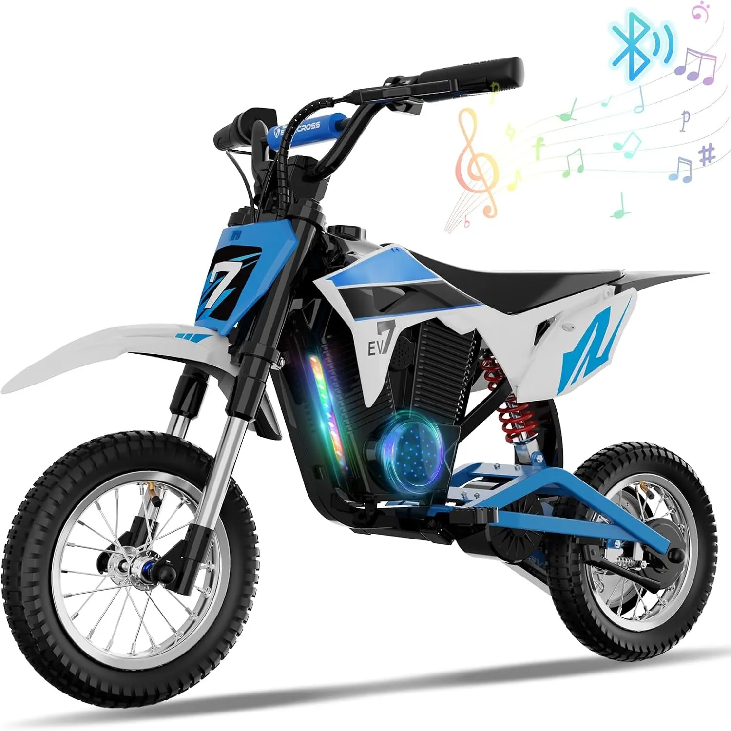 EVERCROSS EV12M PRO Elektro Motorrad Kinder, Bluetooth, 12'' Luftreifen