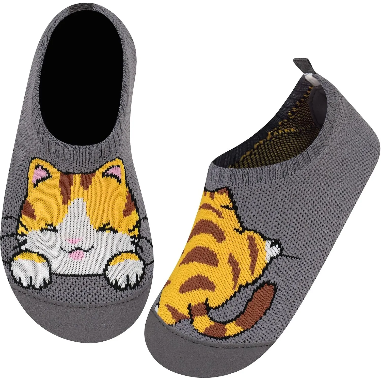 Kyopp Hausschuhe Kinder Mädchen Barfussschuhe Kindergarten Slippers Jungen | Rutschfest Pantoffeln, Atmungsaktiv Turnsc…