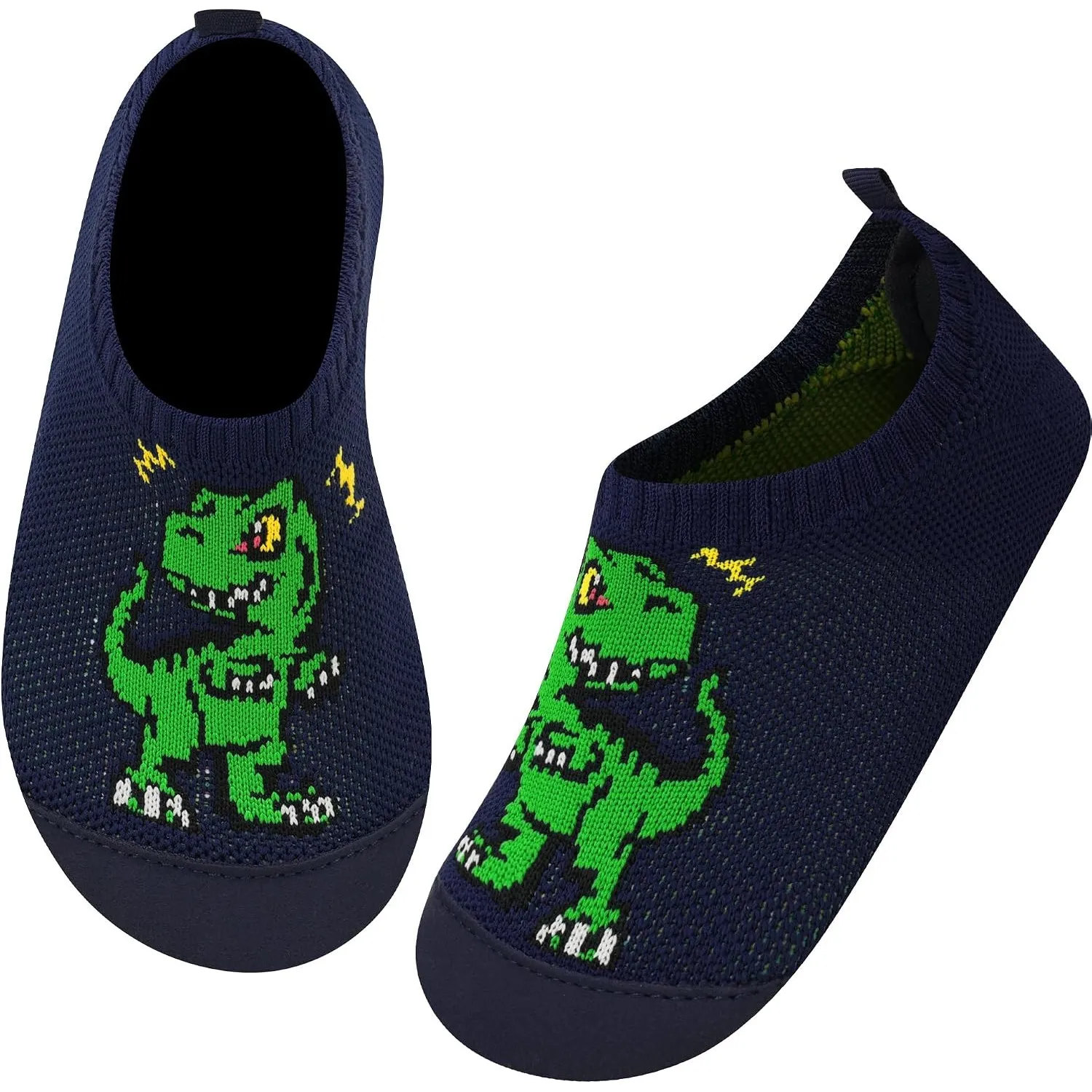 Kyopp Hausschuhe Kinder Mädchen Barfussschuhe Kindergarten Slippers Jungen | Rutschfest Pantoffeln, Atmungsaktiv Turnsc…